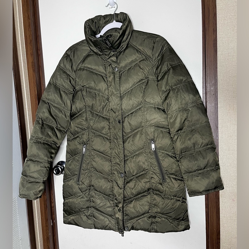 Kenneth Cole Reaction down puffer jacket coat Womens Sz M
